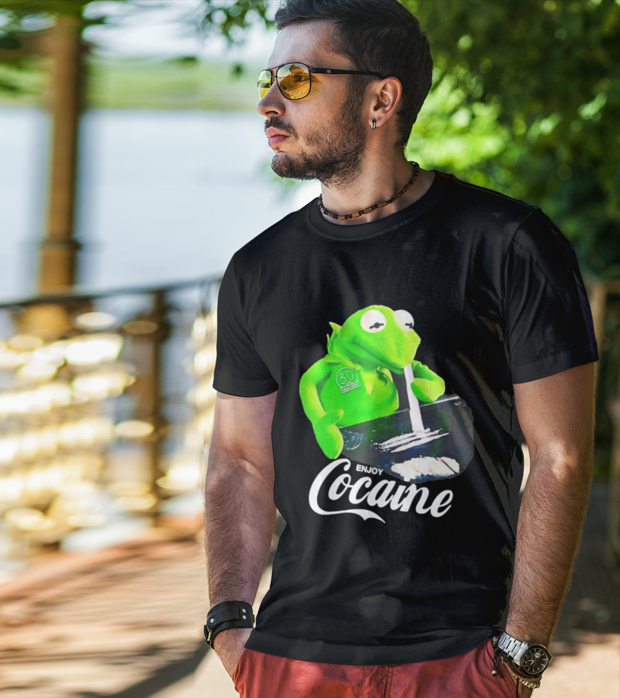 Kermit The Frog Enjoy Cocaine Muppets T-Shirt