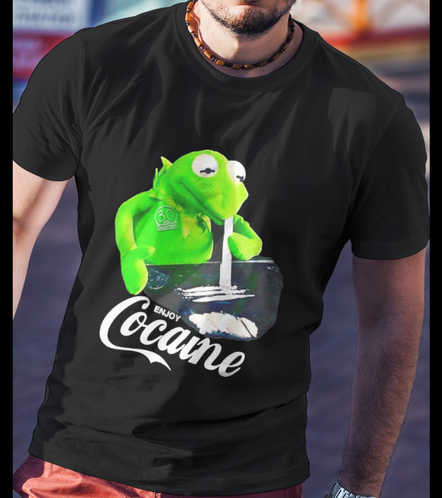 Kermit The Frog Enjoy Cocaine Muppets T-Shirt