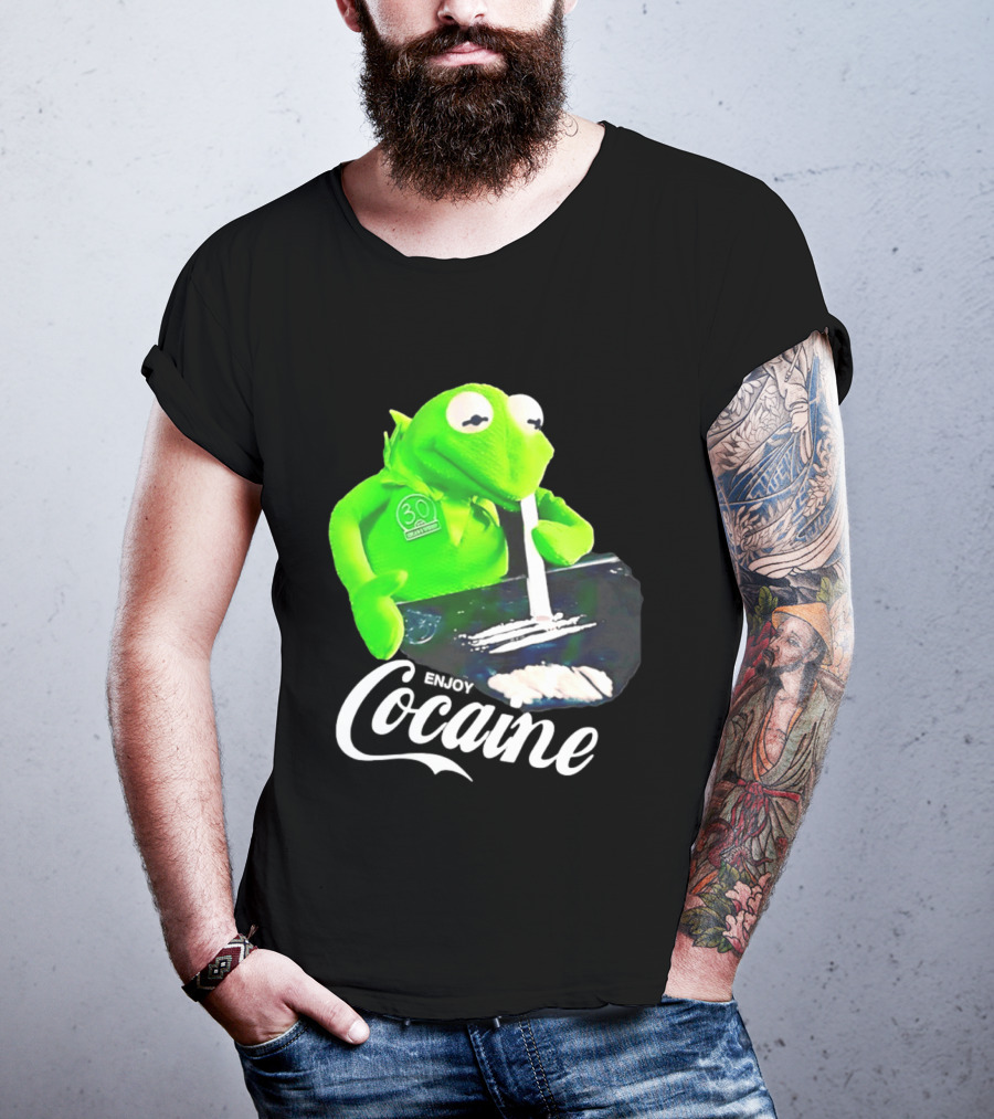 Kermit The Frog Enjoy Cocaine Muppets T-Shirt