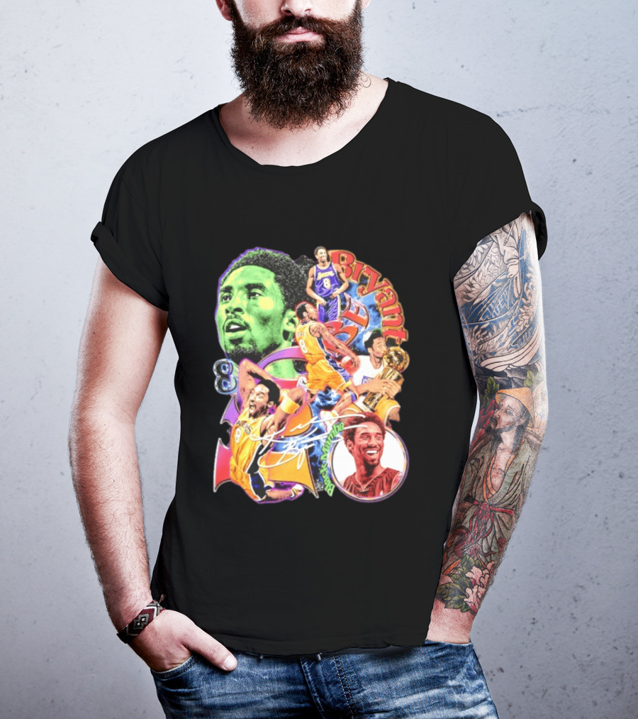 Kobe Bryant 8 Los Angeles Lakers NBA Champion Legacy T-Shirt