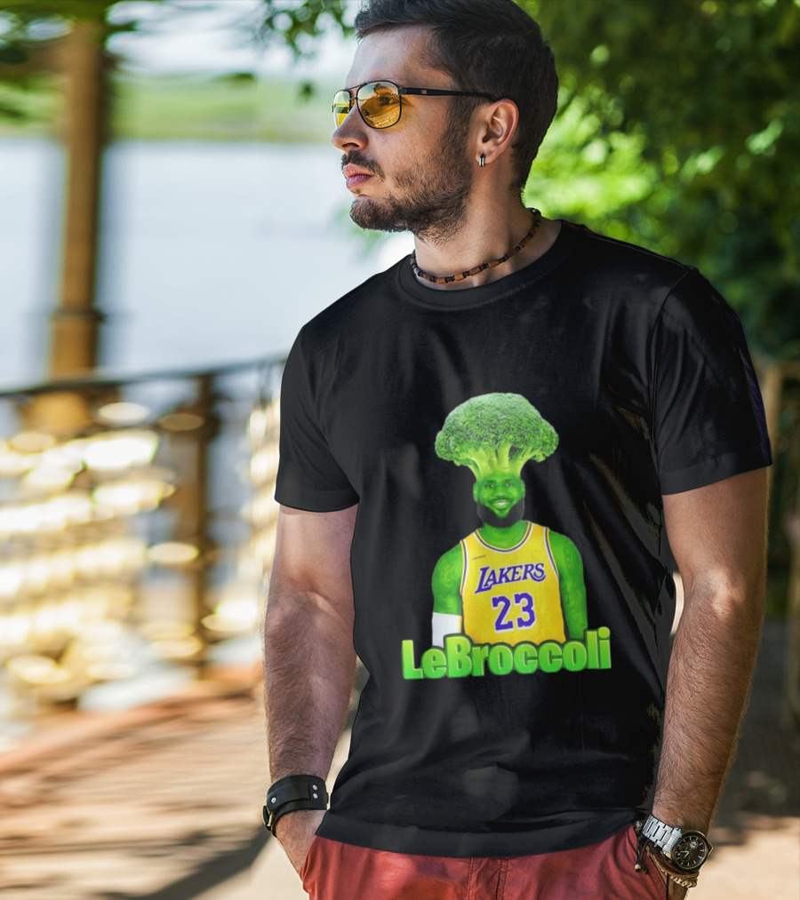 LeBron James Los Angeles Lakers LeBroccoli Lebron 23 NBA Basketball T-Shirt