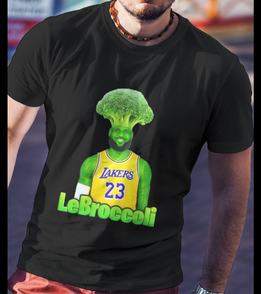 LeBron James Los Angeles Lakers LeBroccoli Lebron 23 NBA Basketball T-Shirt