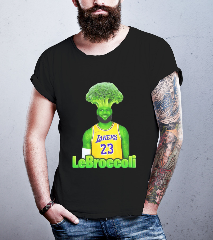 LeBron James Los Angeles Lakers LeBroccoli Lebron 23 NBA Basketball T-Shirt