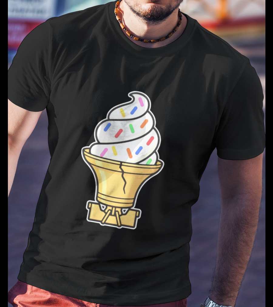 Liberty Bell Ice Cream Cone With Sprinkles Philly T-Shirt