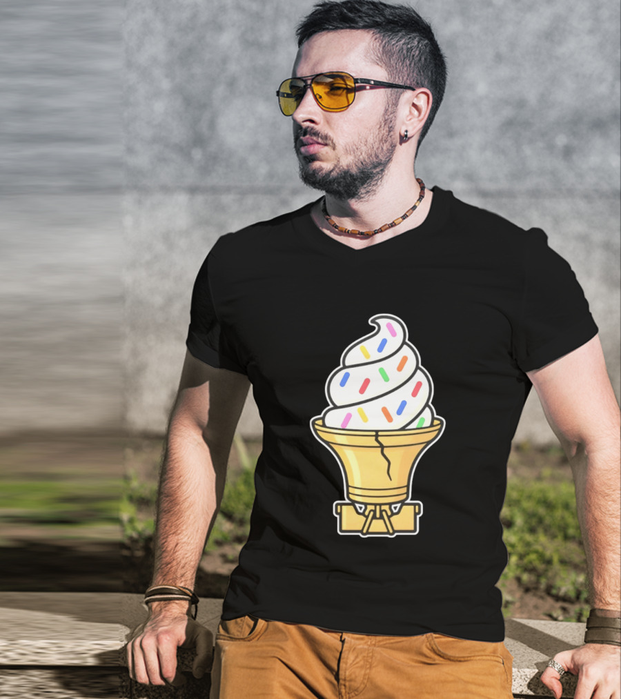 Liberty Bell Ice Cream Cone With Sprinkles Philly T-Shirt
