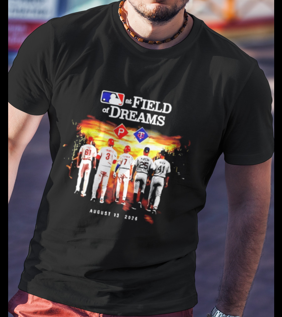 MLB Field Of Dreams Pittsburgh Pirates Vs Minnesota Twins August 13 2026 T-Shirt