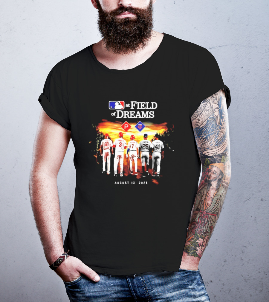 MLB Field Of Dreams Pittsburgh Pirates Vs Minnesota Twins August 13 2026 T-Shirt