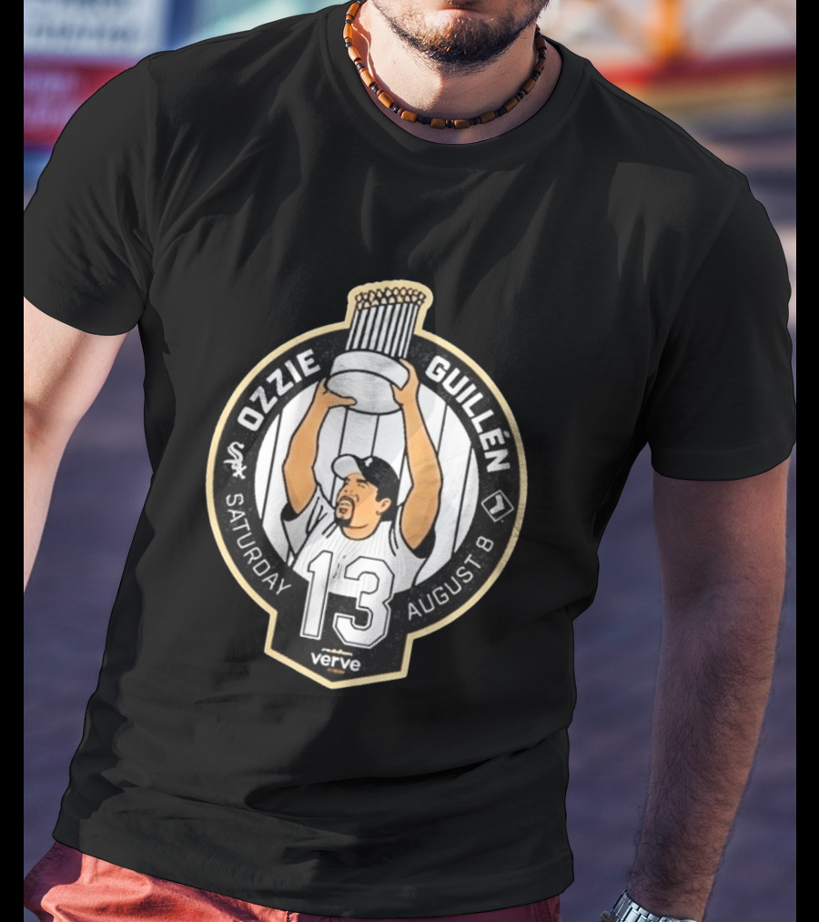 Ozzie Guillen White Sox Verve August 8 Celebration 13 T-Shirt