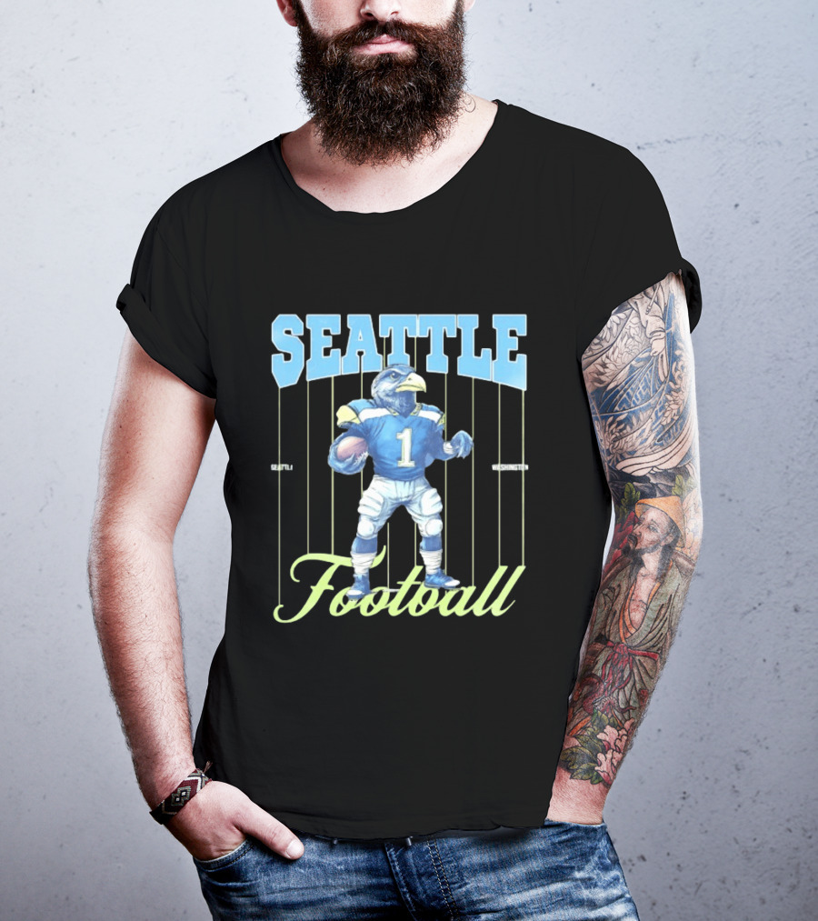 Seattle Seahawks 1 Seattle Washington Football Bird T-Shirt