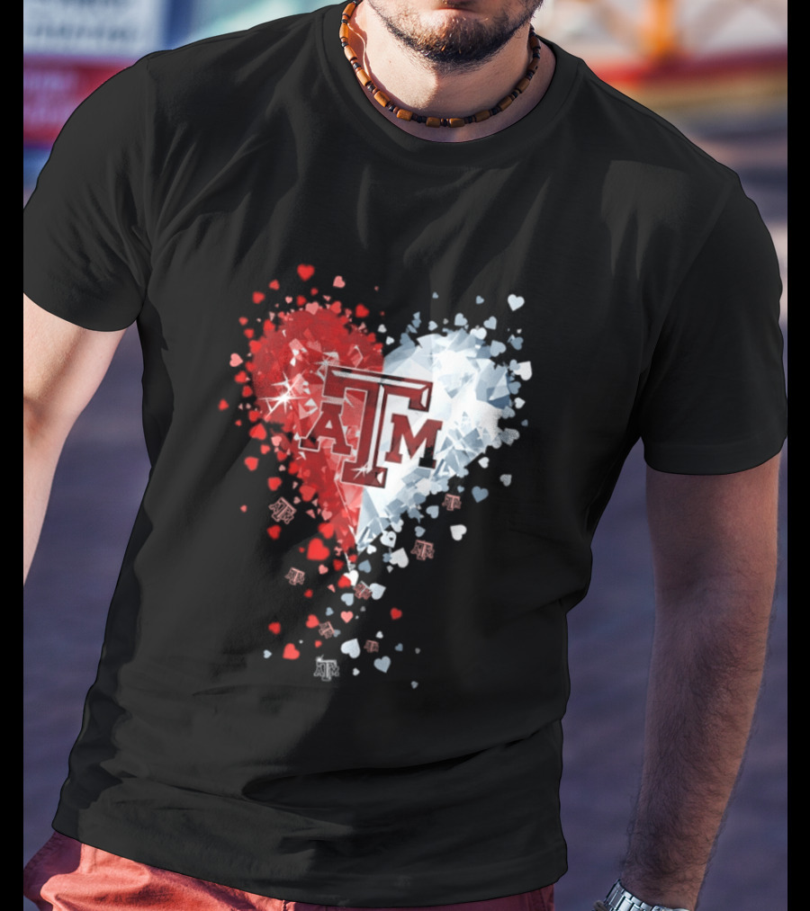 Texas A&M Aggies Heart Diamond 2026 NCAA College Station T-Shirt