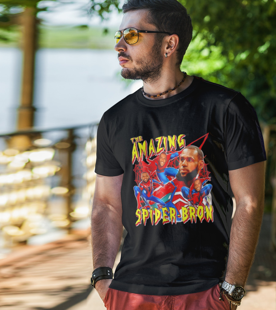 The Amazing Spider Bron LeBron James Web Slinger T-Shirt