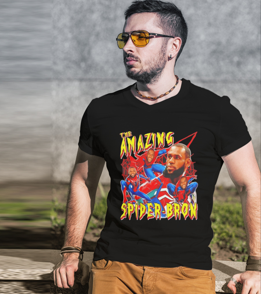 The Amazing Spider Bron LeBron James Web Slinger T-Shirt