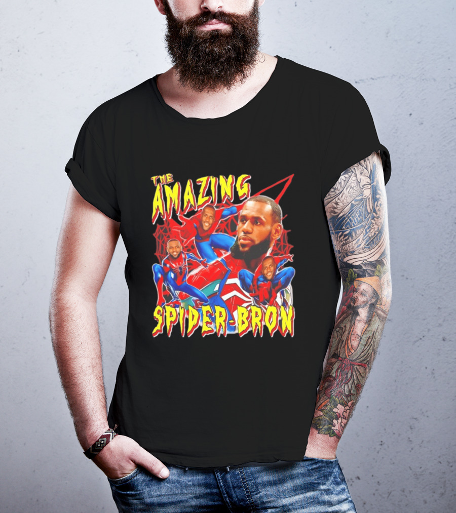 The Amazing Spider Bron LeBron James Web Slinger T-Shirt
