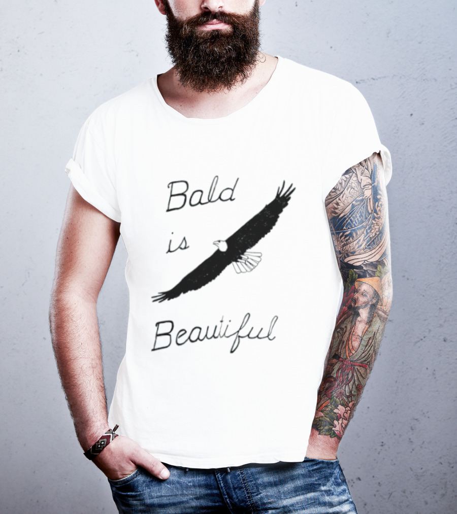 Bald Is Beautiful Hair Loss Eagle Bald Eagle T-Shirt