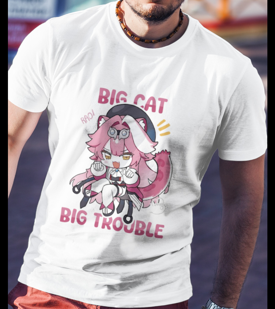 BIG Cat Prowls Into BIG Trouble Anime T-Shirt