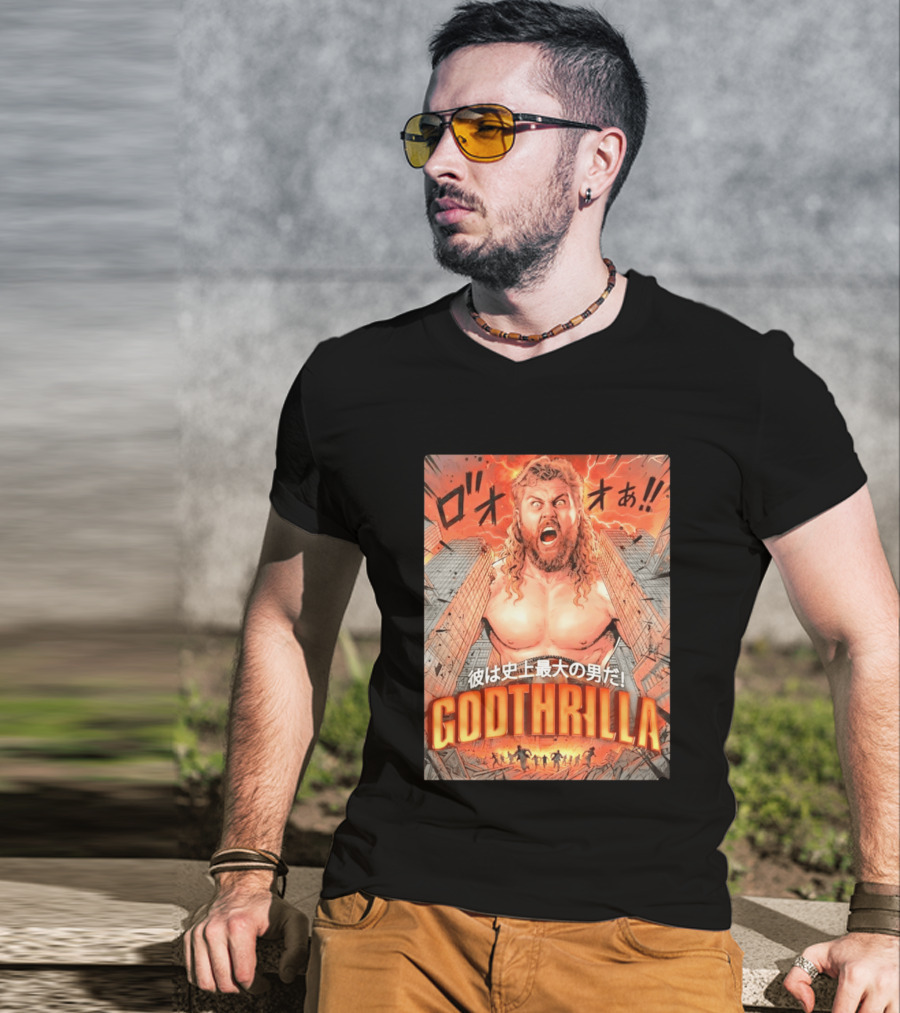 Thrillbilly Silas Mason Godthrilla Comic Style Explosion Scene T-Shirt