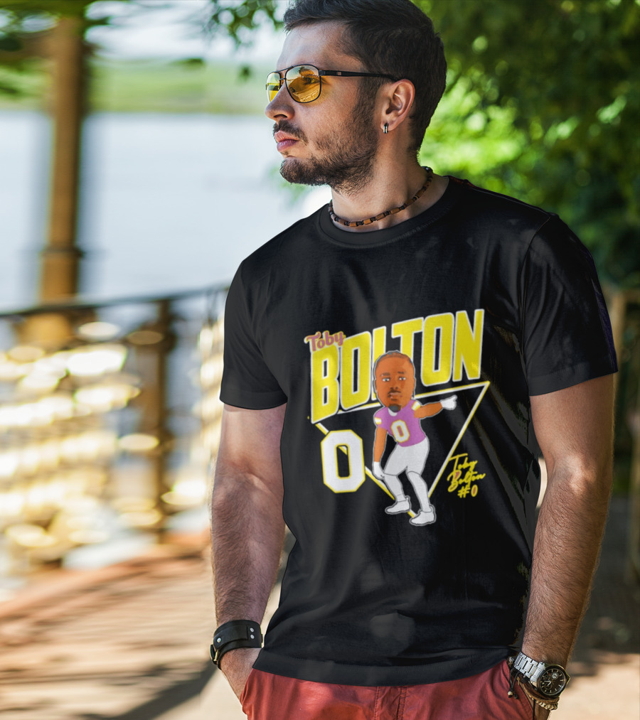 Toby Bolton 0 Caricature Tennessee Tech Football T-Shirt