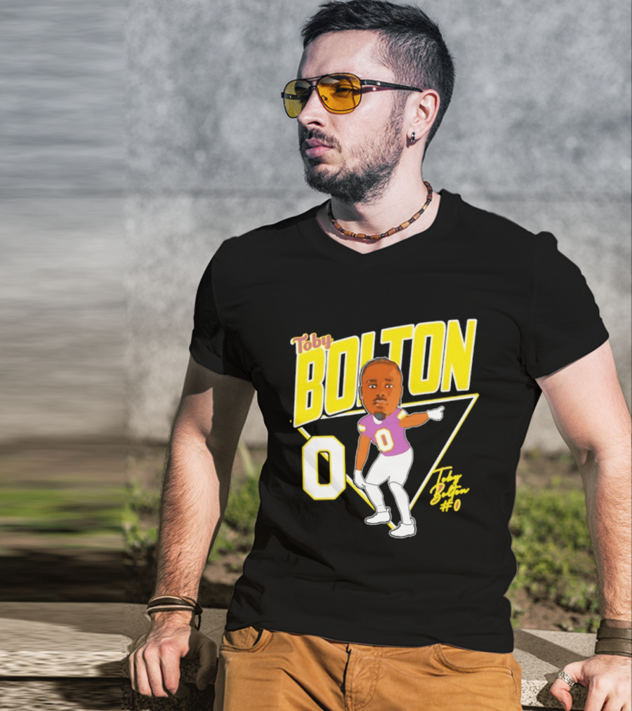 Toby Bolton 0 Caricature Tennessee Tech Football T-Shirt