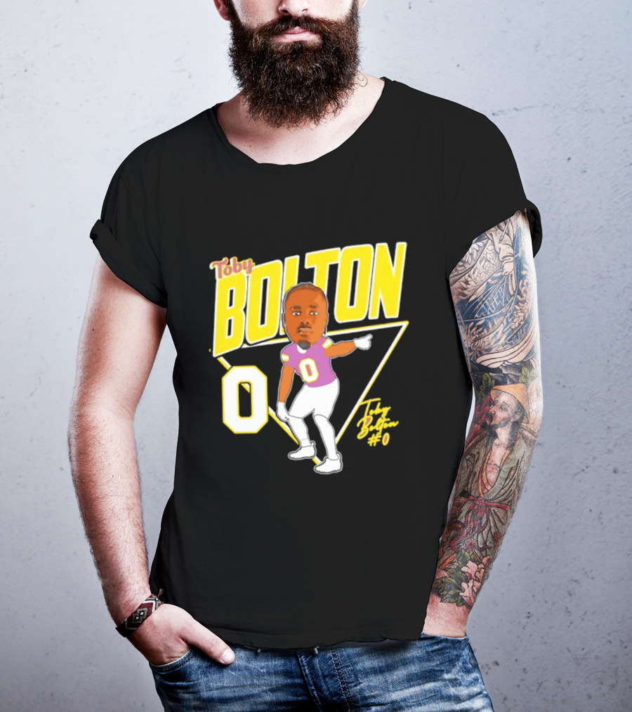 Toby Bolton 0 Caricature Tennessee Tech Football T-Shirt