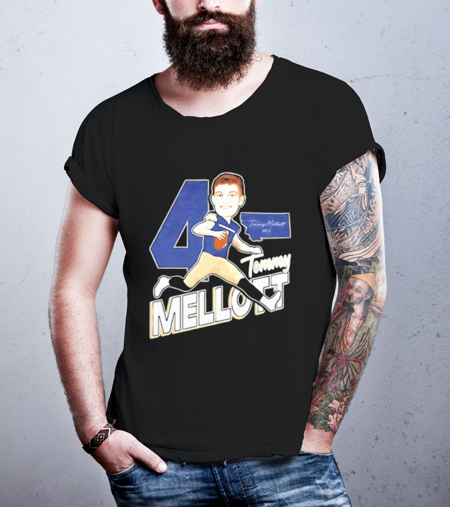 Tommy Mellott 4 Montana State Bobcats Caricature T-Shirt