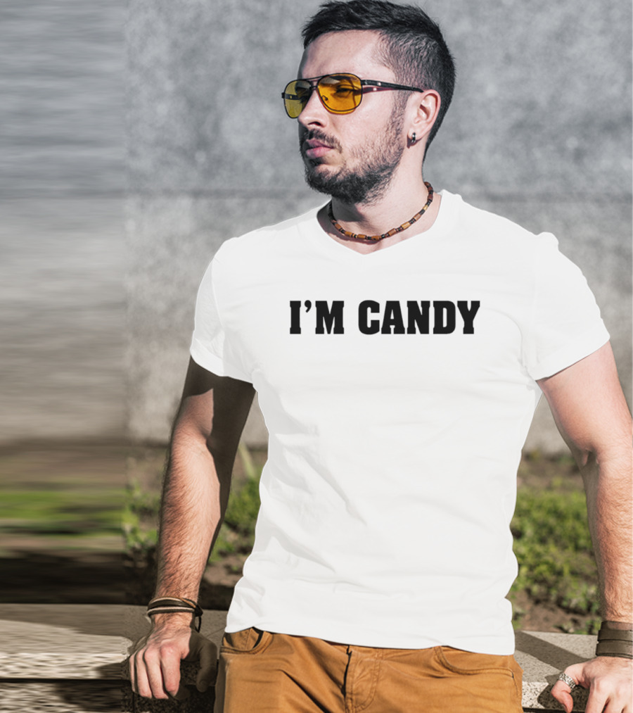 I'm Candy Bold Statement Top Fun Phrase T-Shirt