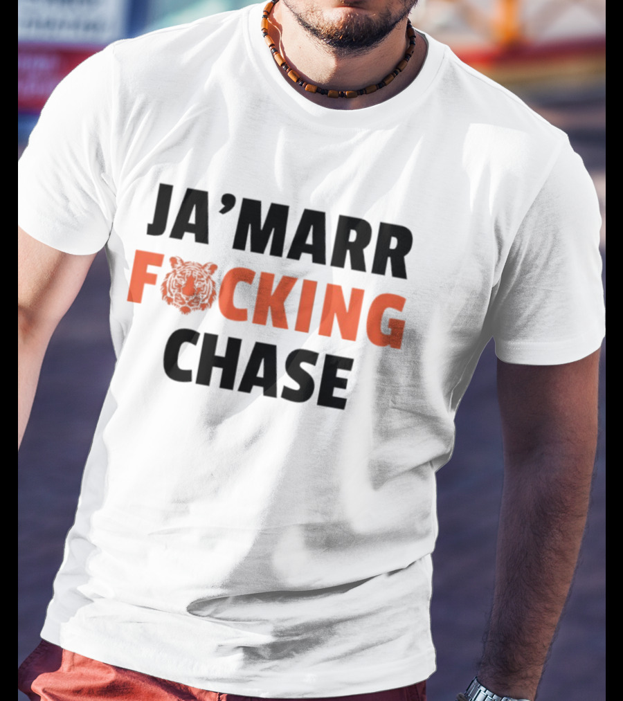 Cincinnati Bengals Ja'Marr Chase Football Tiger T-Shirt
