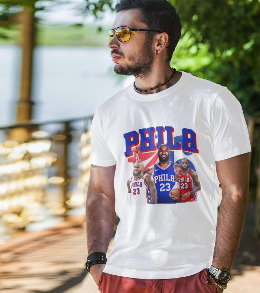 LeBron James Phila 23 Philadelphia Basketball T-Shirt
