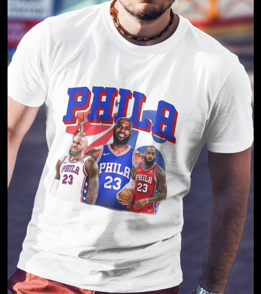 LeBron James Phila 23 Philadelphia Basketball T-Shirt