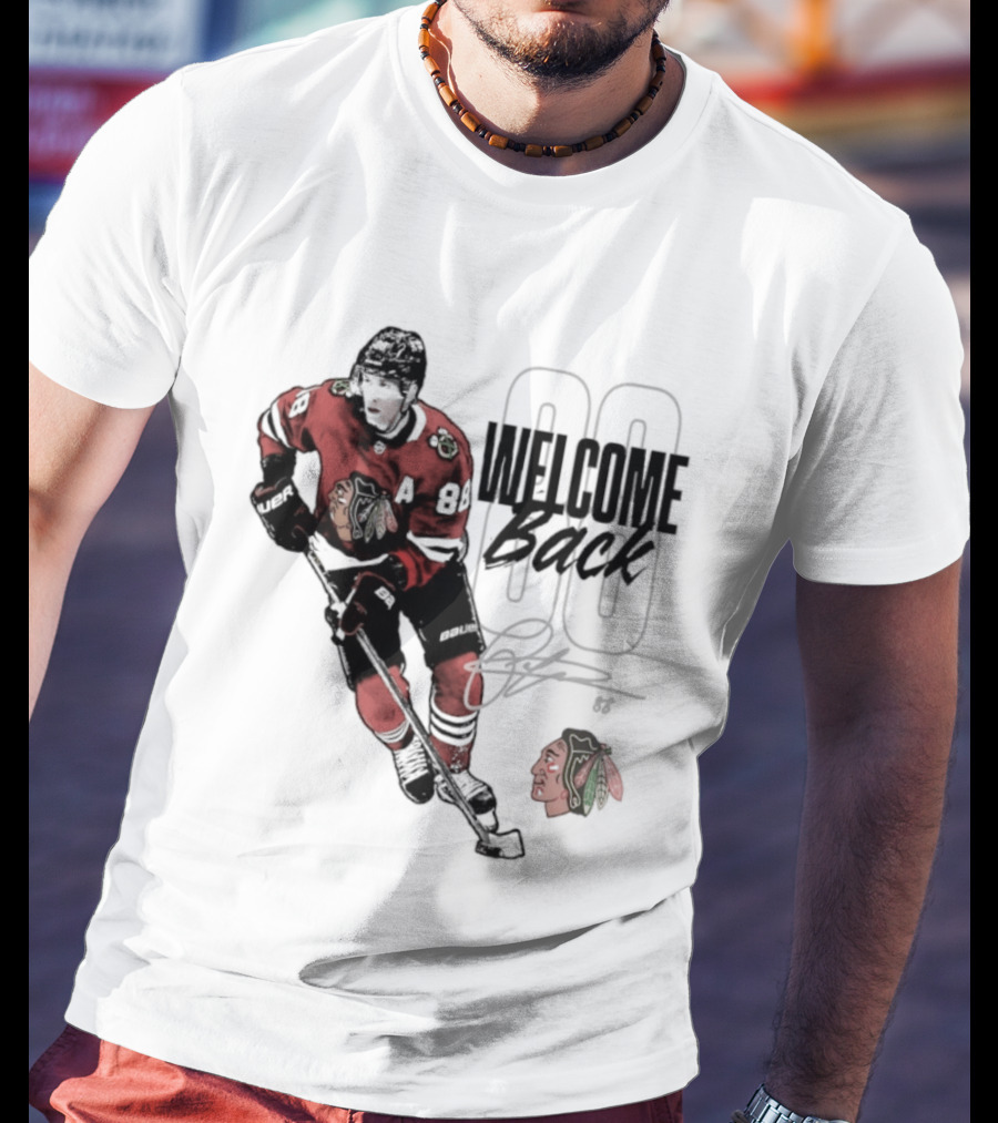 Patrick Kane 88 Chicago Blackhawks Welcome Back T-Shirt
