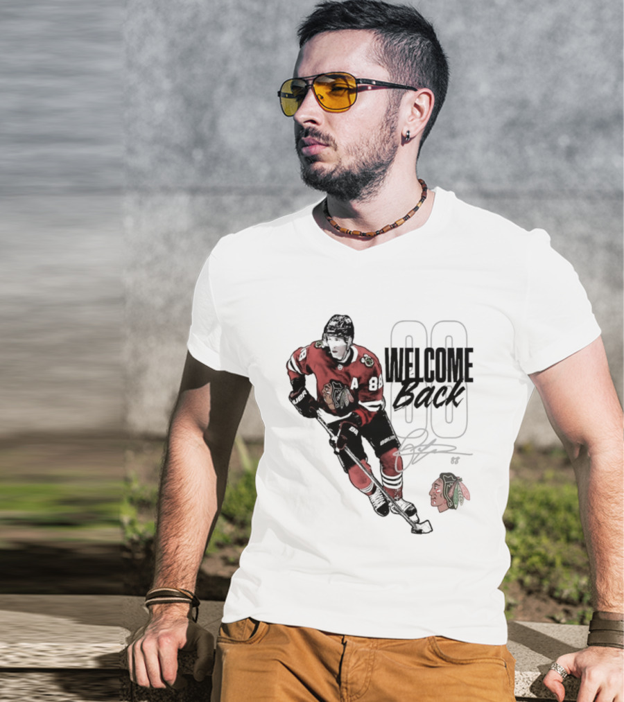 Patrick Kane 88 Chicago Blackhawks Welcome Back T-Shirt