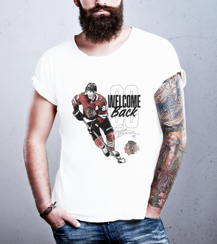 Patrick Kane 88 Chicago Blackhawks Welcome Back T-Shirt
