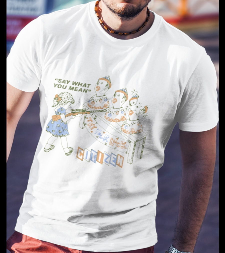 Say What You Mean Try Your Luck Citizen Vintage Arcade Duck Shooting Game T-Shirt