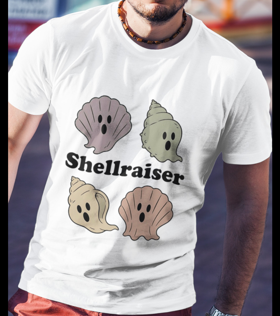Shellraiser Ghost Shells Spooky Ocean T-Shirt