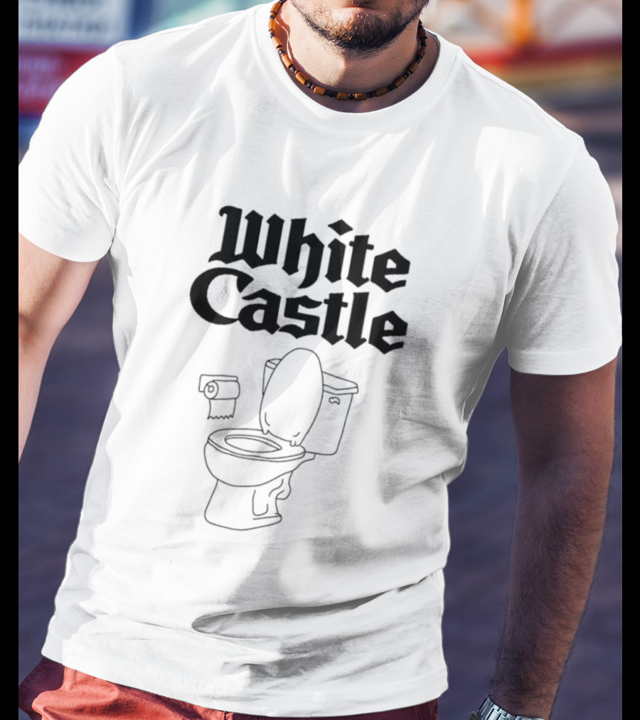 White Castle Toilet Bathroom Humor Fast Food T-Shirt