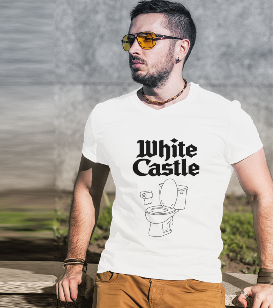 White Castle Toilet Bathroom Humor Fast Food T-Shirt