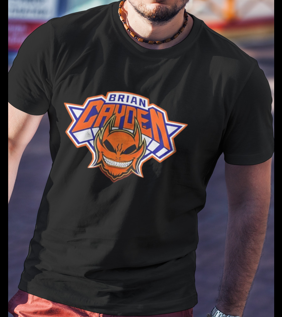 Brian Cayden New York Knicks Logo Style Basketball Fan T-Shirt
