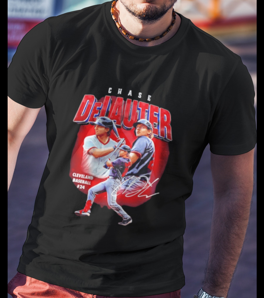 Cleveland Baseball Chase DeLauter #24 MLB 2026 Season T-Shirt