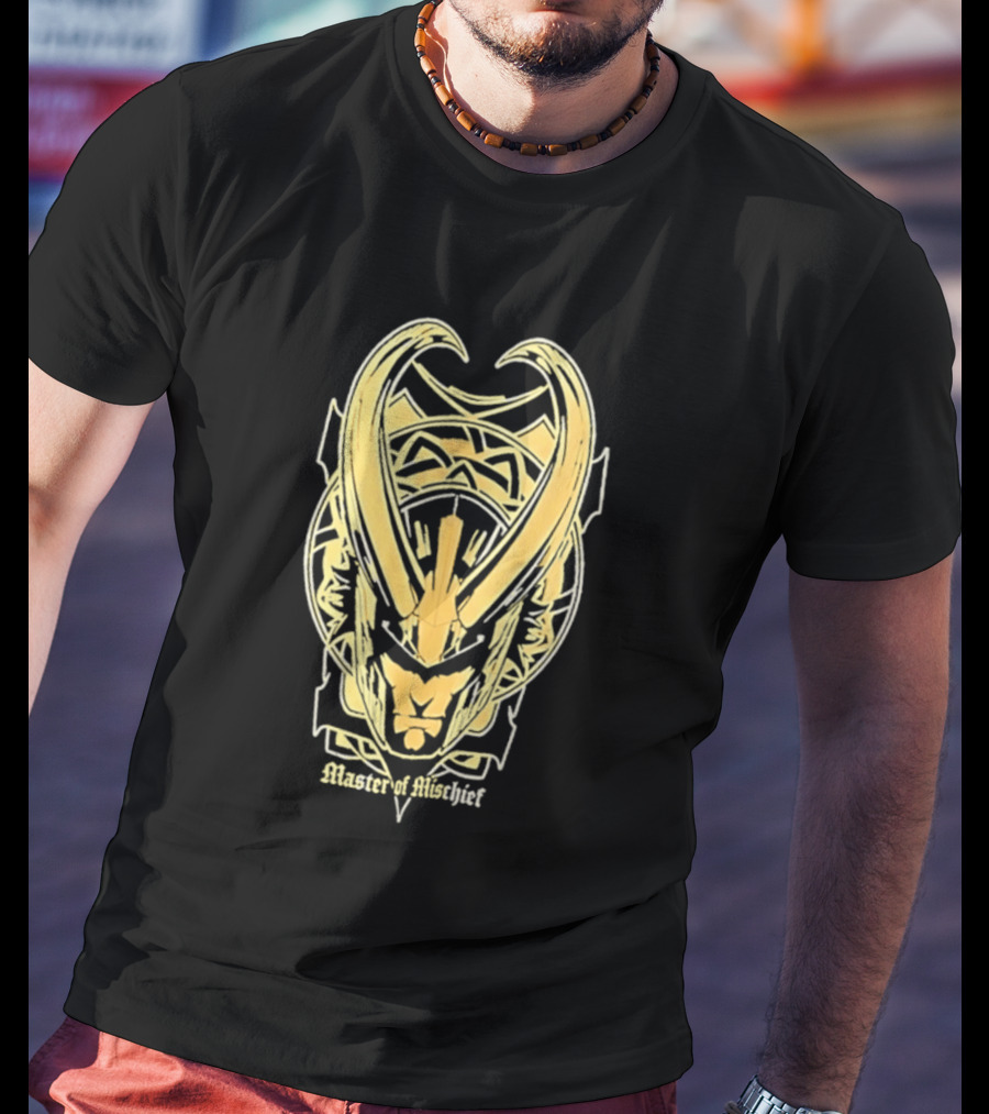 Loki Marvel Master Of Mischief Helmet T-Shirt