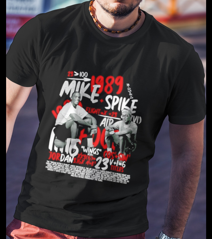 1989 Mike Spike Air Mars 100 Points 23 Wins 1.16 DAN Horsepower Basketball T-Shirt