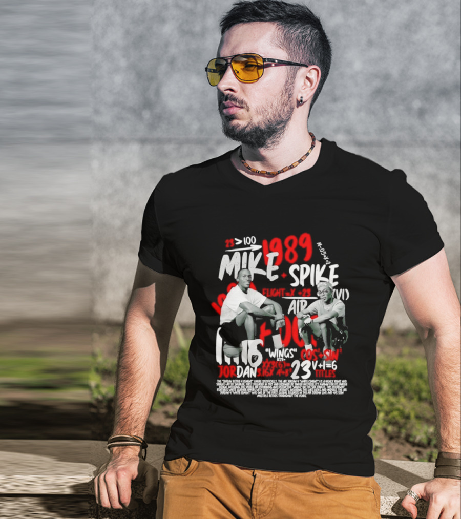 1989 Mike Spike Air Mars 100 Points 23 Wins 1.16 DAN Horsepower Basketball T-Shirt