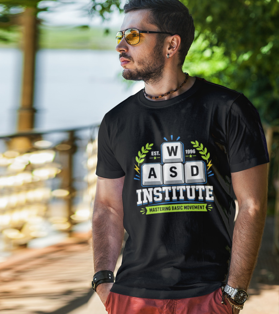 WASD Institute Est 1996 Mastering Basic Movement Keyboard Keys T-Shirt