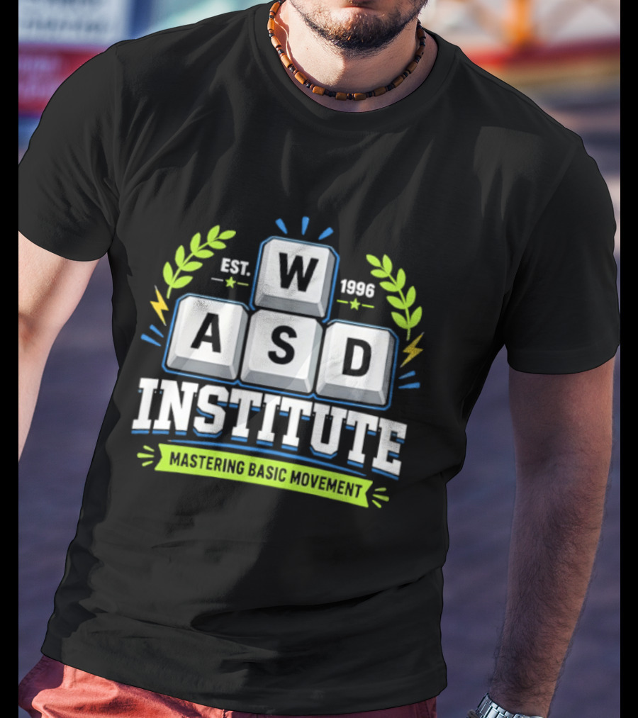 WASD Institute Est 1996 Mastering Basic Movement Keyboard Keys T-Shirt