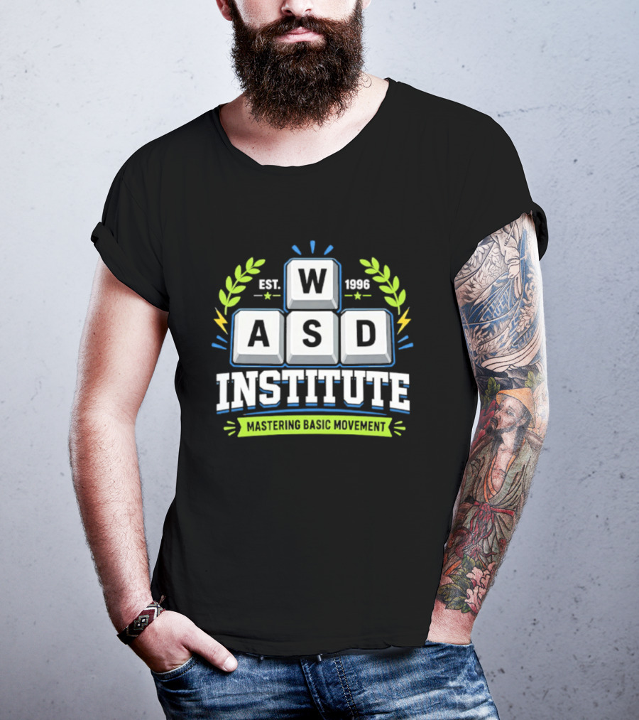 WASD Institute Est 1996 Mastering Basic Movement Keyboard Keys T-Shirt