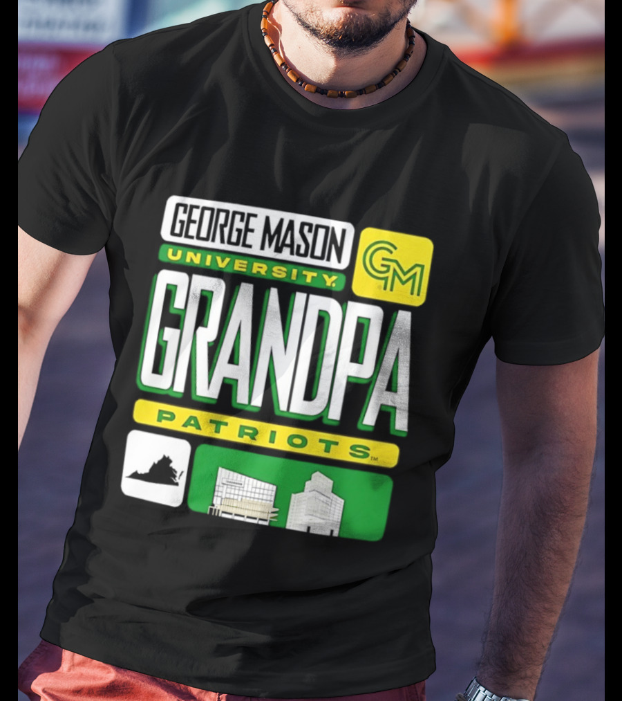 George Mason University Grandpa Patriots GM University T-Shirt