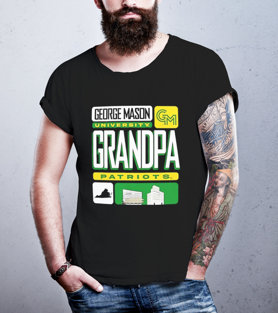 George Mason University Grandpa Patriots GM University T-Shirt
