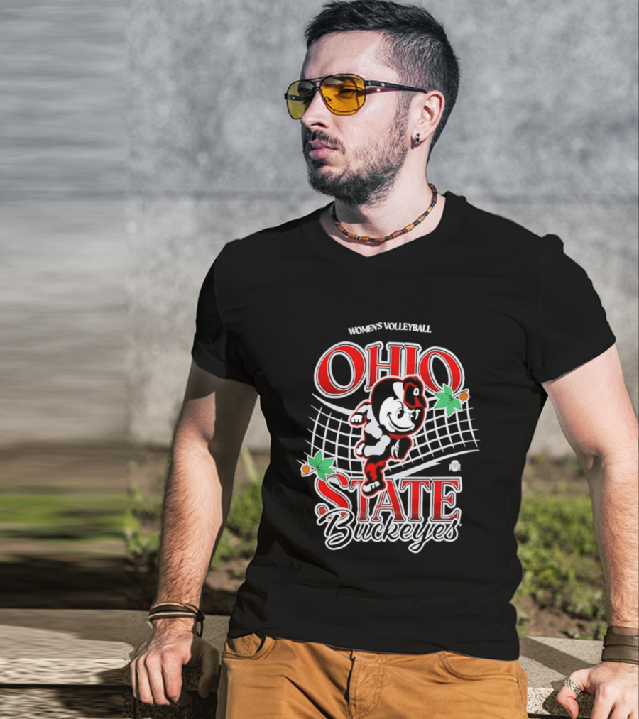 Ohio State Buckeyes Women's Volleyball Vintage Brutus T-Shirt