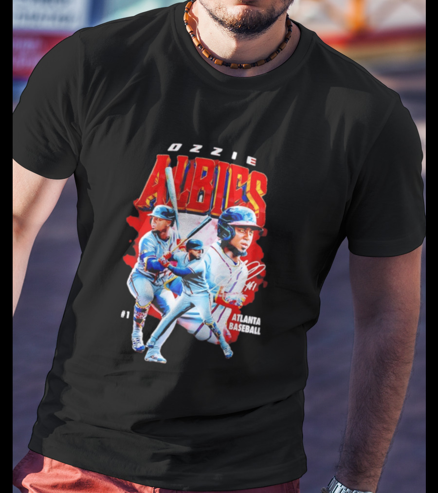 Ozzie Albies Atlanta Baseball 01 2026 MLB Collage T-Shirt