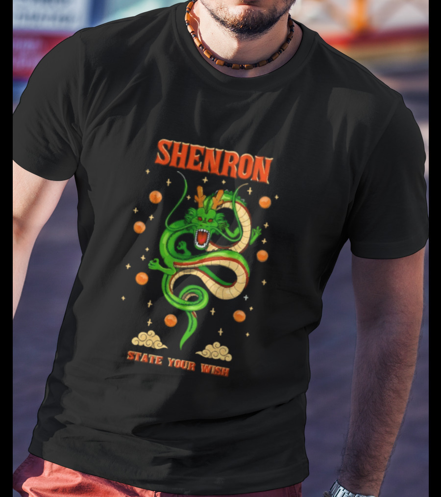 Shenron State Your Wish Dragon Ball Z Dragon Balls Anime T-Shirt