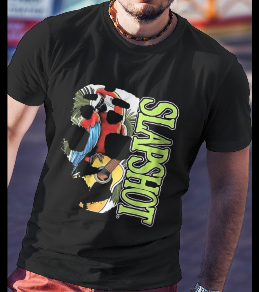 SLAPSHOT Parrot Wasting Away Boston Massachusetts 1985 2026 Two Sided T-Shirt