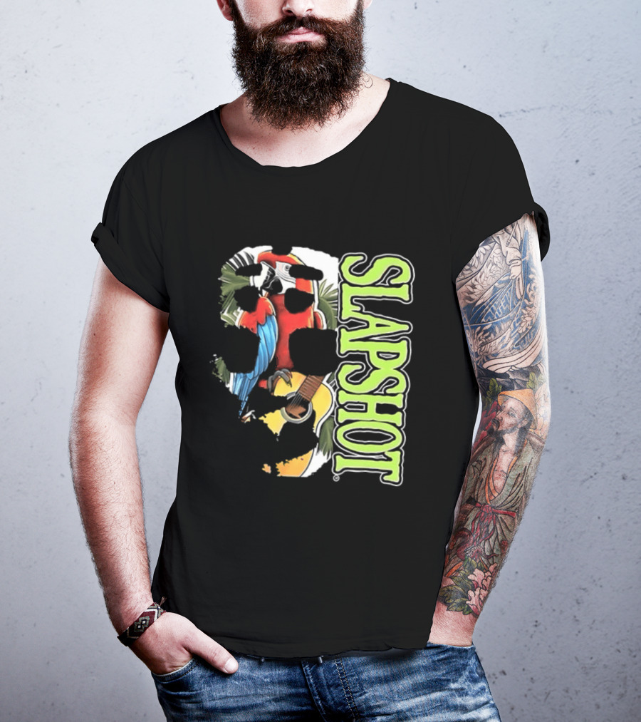 SLAPSHOT Parrot Wasting Away Boston Massachusetts 1985 2026 Two Sided T-Shirt